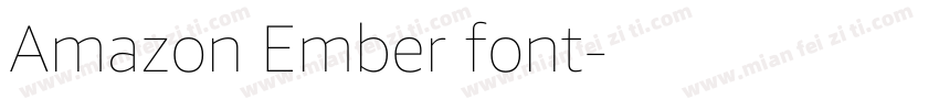 Amazon Ember font字体转换